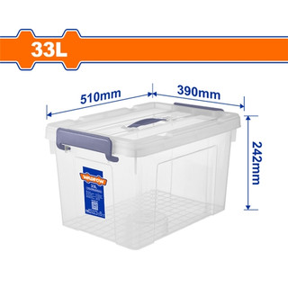ĐỒ NGHỀ WADFOW Hộp nhựa trữ kho trắng trong 33L WTB2335 / 47L WTB2350 / 66L WTB2370 / 87L WTB2390