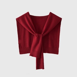 Khăn choàng len khoác vai giả áo cổ thủy thủ kẻ sọc nhiều màu basic hottrend thu đông DELIZ K01