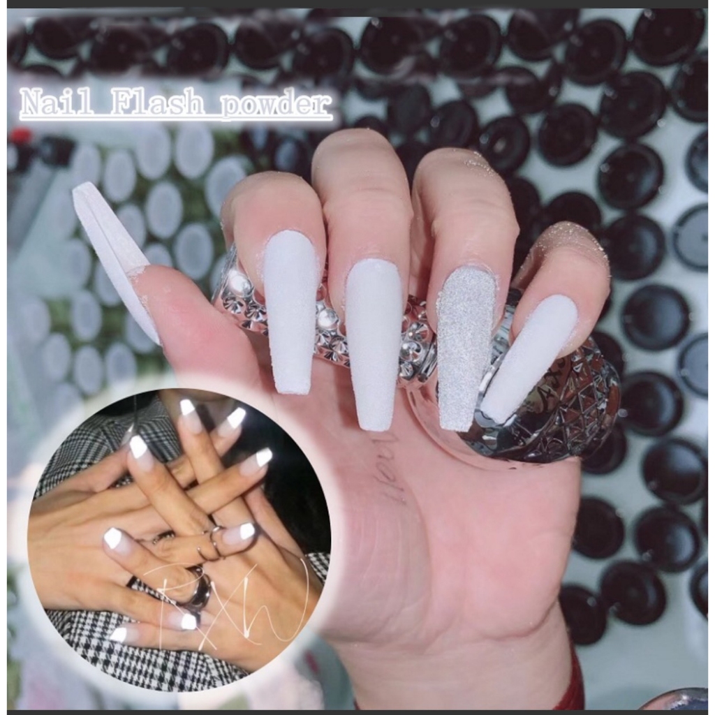 Bột phản quang trang trí móng