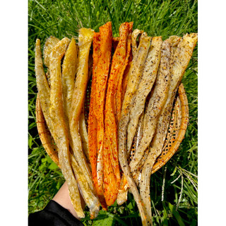 KHÔ DỨA SỢI THỊT MIX 3 VỊ (Tiêu tỏi+ Xã tỏi+ Xã ớt)