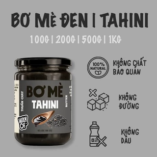 WayOf | Bơ Mè Đen | Ăn Kiêng, Không Đường, Bổ Sung Canxi | Eat Clean | 100% NaturalBlack Tahini