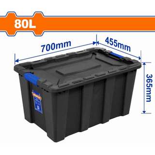 ĐỒ NGHỀ WADFOW Hộp nhựa trữ kho đen 25L WTB3325 / 40L WTB3340 / 55L WTB3355 / 80L WTB3380 / 100L WTB331B
