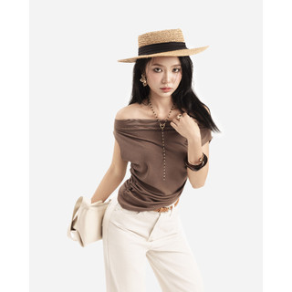 Áo Thun Nữ JP Fashion Kiểu Trễ Vai, Dáng Ôm, Chất Liệu Mềm Mại, Phong Cách Hàn Quốc 10211878