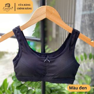 Áo lá học sinh AL-153 cotton co giãn, mousse mỏng tháo rời, thấm hút tốt – cho bé gái từ lớp 4 đến lớp 9 luôn tự tin, th