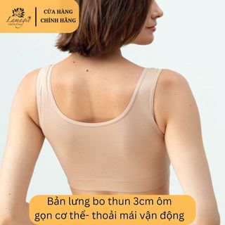 Áo lá học sinh AL-153 cotton co giãn, mousse mỏng tháo rời, thấm hút tốt – cho bé gái từ lớp 4 đến lớp 9 luôn tự tin, th