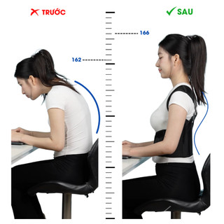 Đai chống gù lưng AOLIKES, hỗ trợ định hình, cải thiện vóc dáng, có nẹp hỗ trợ thẳng lưng điều chỉnh dáng đi cơ thể