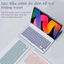 Bao Da+Bàn Phím Cho iPad10th Gen11 Ốp Vỏ Bàn Phím Cảm Ứng Từ Tính Cho iPad Air 4/5/6/7th 11 M2 Air M3 Pro11 iPad 7/