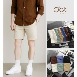 Quần short Kaki nam form regular cao cấp, co giãn thoải mái - OCT LABEL
