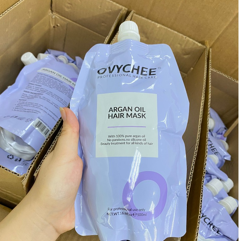 Kem Hấp Ủ Tóc Ovychee Collagen Argan Oil 500ml | Dưỡng Tóc Mềm Mượt, Bóng Khỏe & Dễ Chải