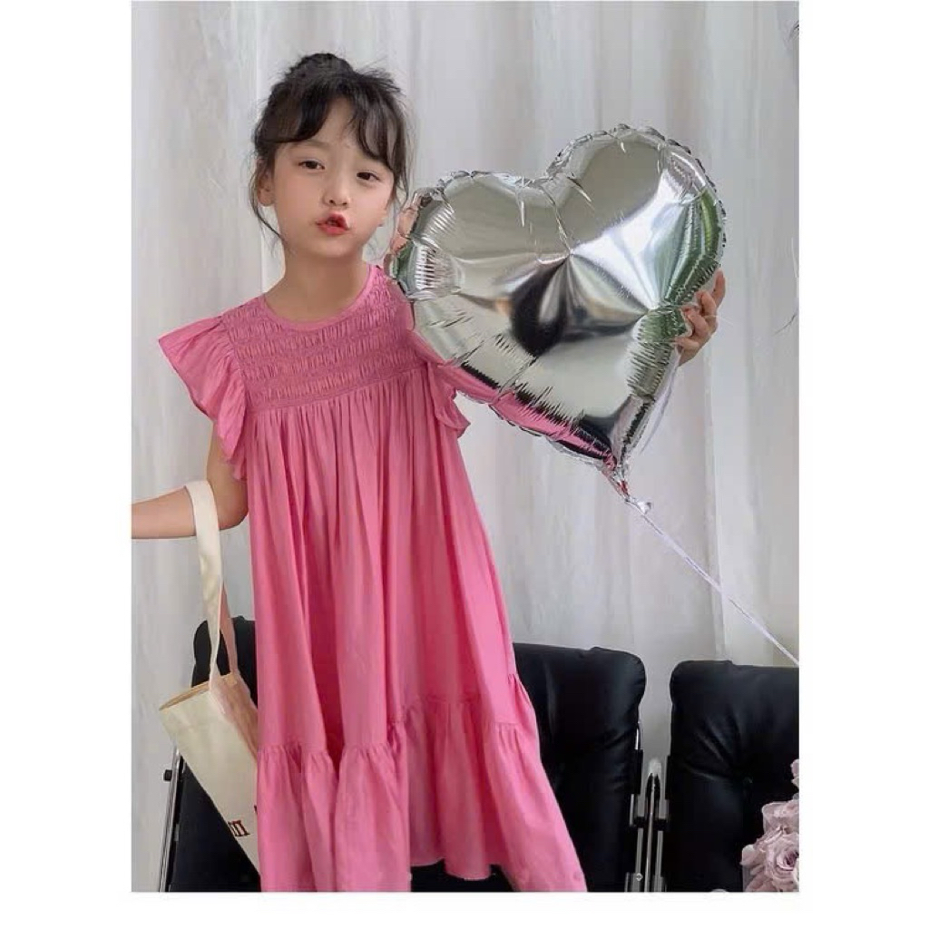 Váy bé gái dáng maxi L032 thời trang trẻ em – váy dài công chúa xinh xắn, size 80–130 (9–27kg)
