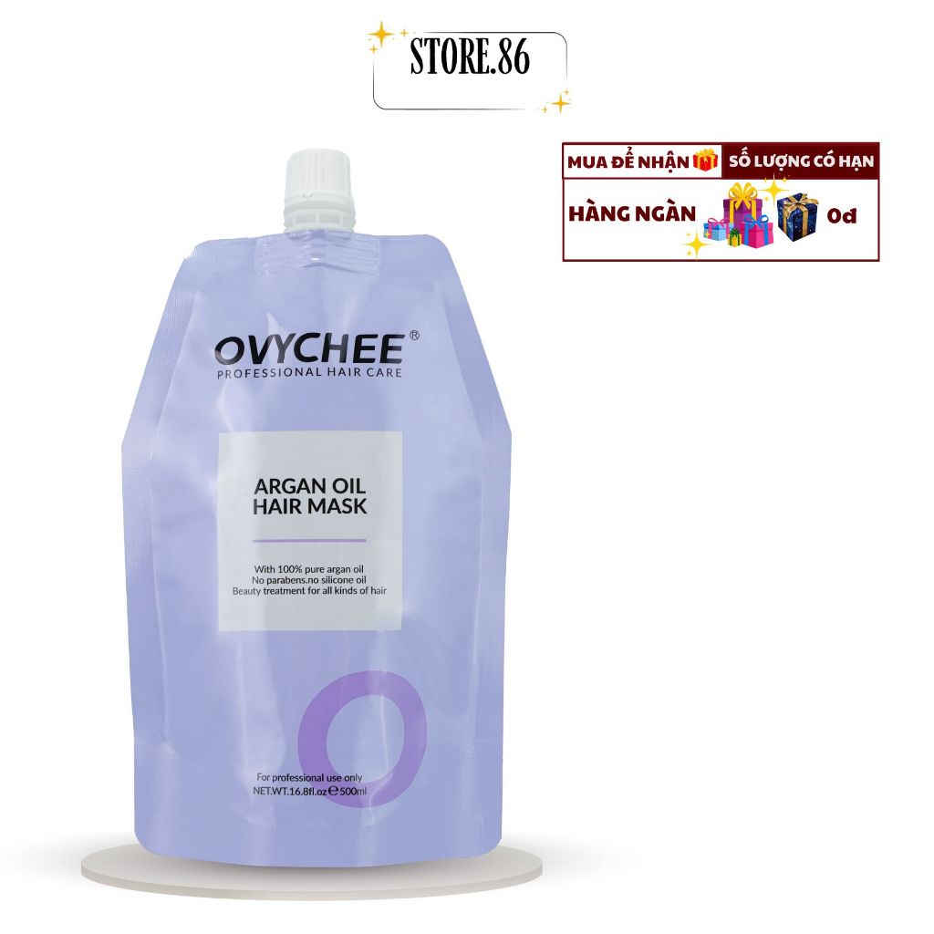 Kem Hấp Ủ Tóc Ovychee Collagen Argan Oil 500ml | Dưỡng Tóc Mềm Mượt, Bóng Khỏe & Dễ Chải