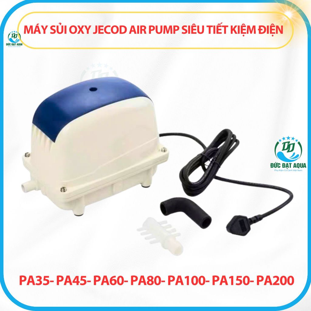 Máy sủi khí oxy cho hồ cá  Jecod PA 35-200 (máy chạy rất êm, khỏe, tiết kiệm điện) 8