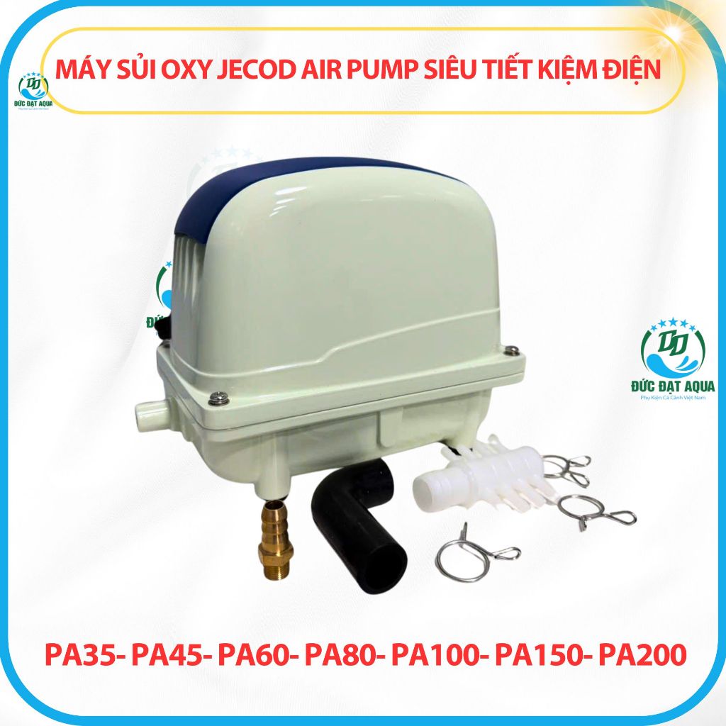 Máy sủi khí oxy cho hồ cá  Jecod PA 35-200 (máy chạy rất êm, khỏe, tiết kiệm điện) 2