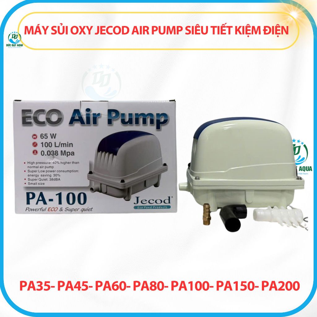 Máy sủi khí oxy cho hồ cá  Jecod PA 35-200 (máy chạy rất êm, khỏe, tiết kiệm điện) 3
