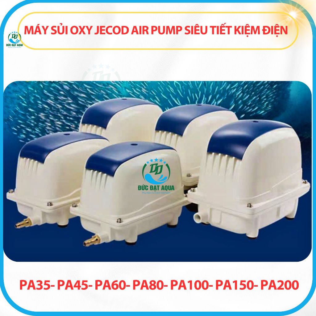 Máy sủi khí oxy cho hồ cá  Jecod PA 35-200 (máy chạy rất êm, khỏe, tiết kiệm điện) 6