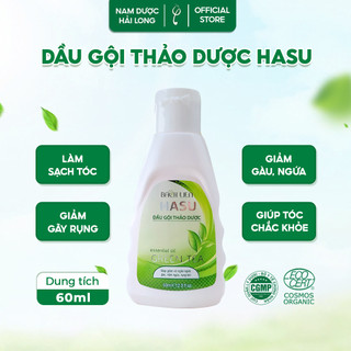 [CHÍNH HÃNG] Dầu gội thảo dược Hasu 60ml giúp sạch gàu, mượt tóc, kích thích mọc tóc