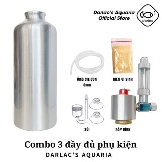 BỘ CHẾ CO2 THUỶ SINH NẮP NHÔM VAN AN TOÀN TỪ MEN VI SINH TỰ NHIÊN – 3 COMBO LINH HOẠT