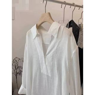 𝗠𝗶𝘀𝘀𝗮 𝗟𝗶𝗻𝗲𝗻 - |LY LINEN| - Áo sơ mi Linen cổ V