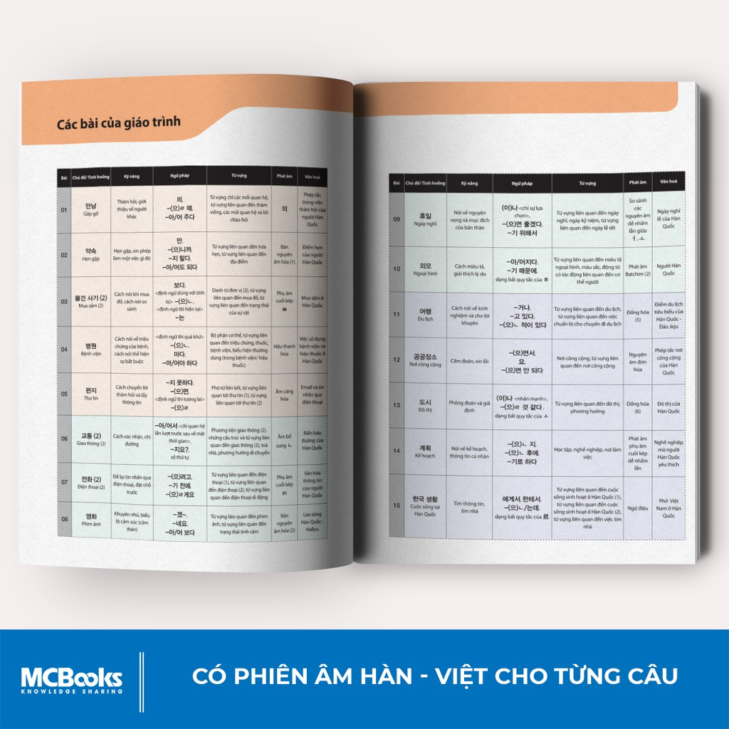 Sách - Combo Tiếng Hàn Tổng Hợp Dành Cho Người Việt Nam - sơ cấp 1 - bản màu + Tập Viết Tiếng Hàn