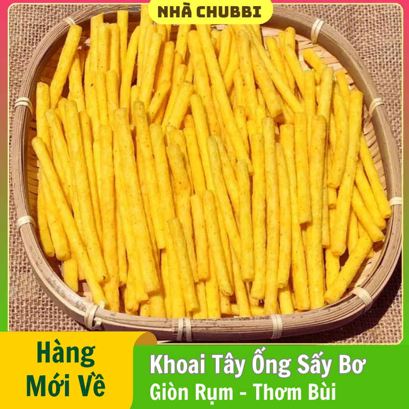 🧈GIÒN RỤM🧈 Khoai Tây Ống Sấy Bơ - Snack Khoai Tây Que Sấy Giòn - Khoai ...