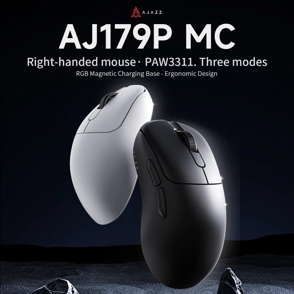 Chuột không dây AJAZZ AJ179 bản MC - 3  mode kết nối -  - DPI 12000 - APP tùy chỉnh | BigBuy360 - bigbuy360.vn