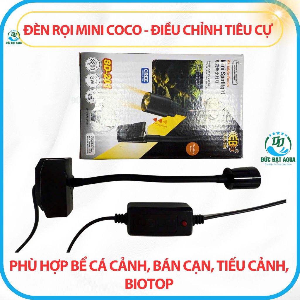 Đèn Rọi Điều Chỉnh Tiêu Cự Cho Bể Cá Cảnh, Bán Cạn, Biotop SD-201A 3