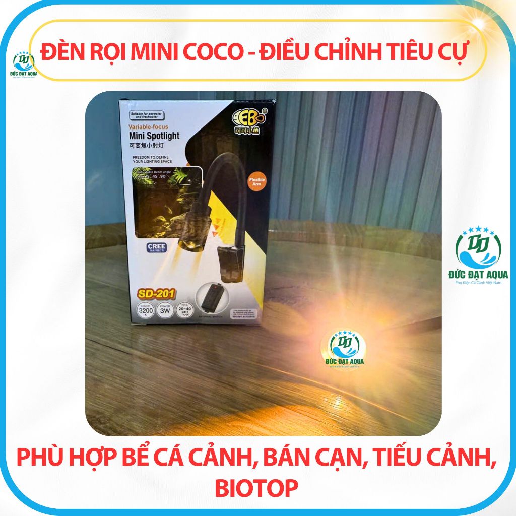 Đèn Rọi Điều Chỉnh Tiêu Cự Cho Bể Cá Cảnh, Bán Cạn, Biotop SD-201A 4