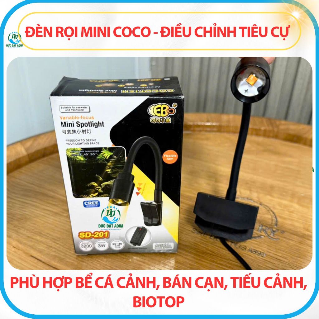 Đèn Rọi Điều Chỉnh Tiêu Cự Cho Bể Cá Cảnh, Bán Cạn, Biotop SD-201A 5