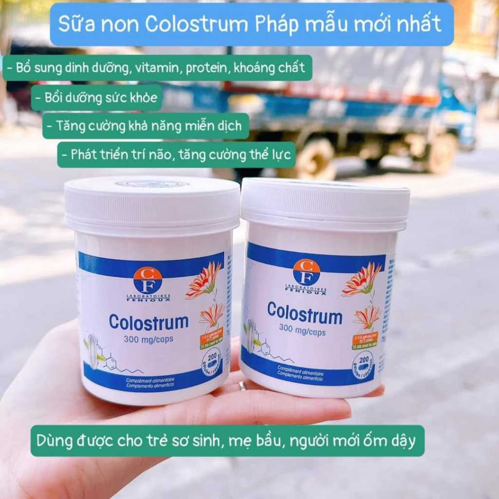 [TEM PHỤ] Sữa non Pháp Fenioux Colostrum bổ sung dưỡng chất tăng đề kháng cho cả gia đình - 200 viên