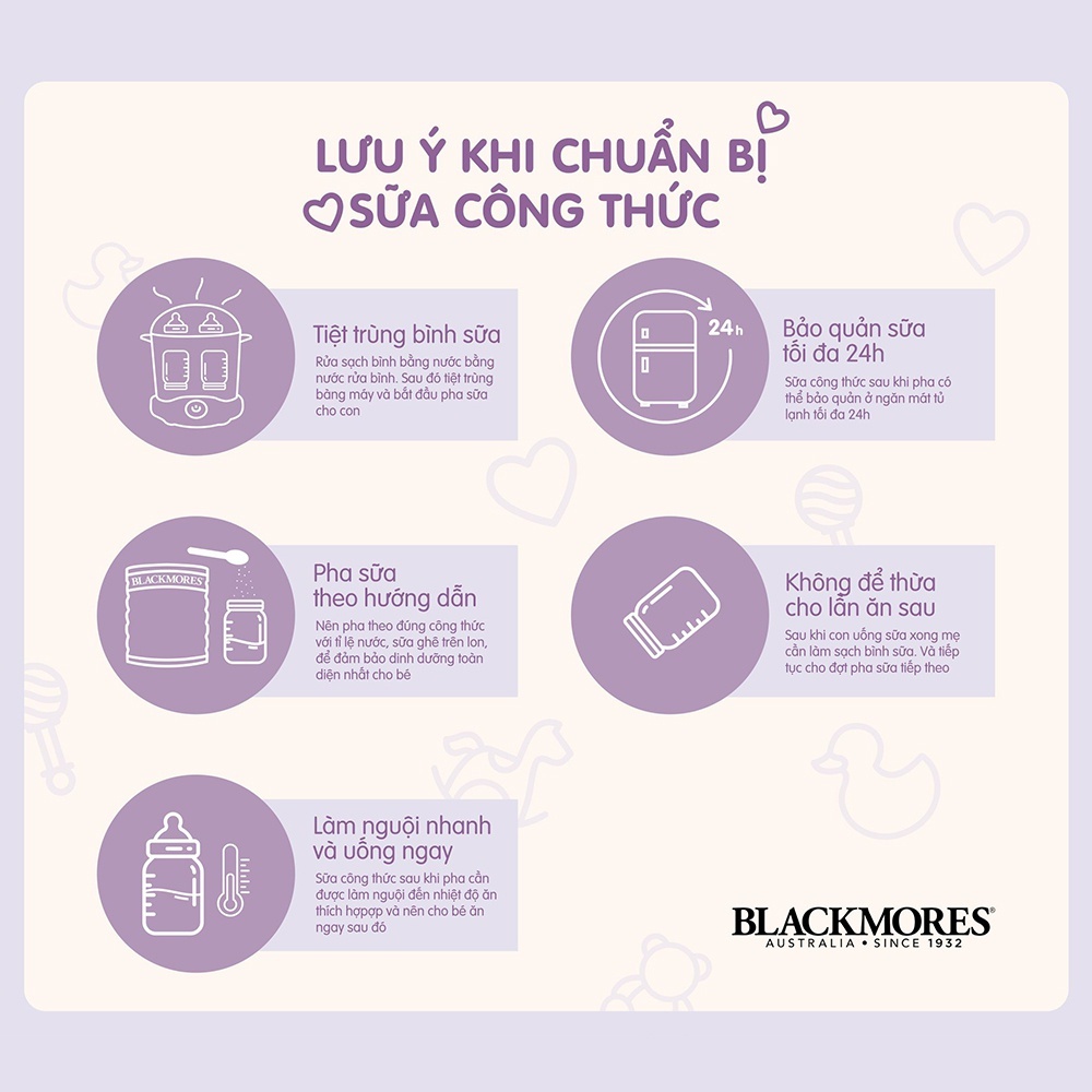 Sữa Blackmores Úc 900g–Số 1, Số 2, Số 3 Hỗ Trợ Tiêu Hóa Phát Triển Trí Não - TGSS DONG THAP