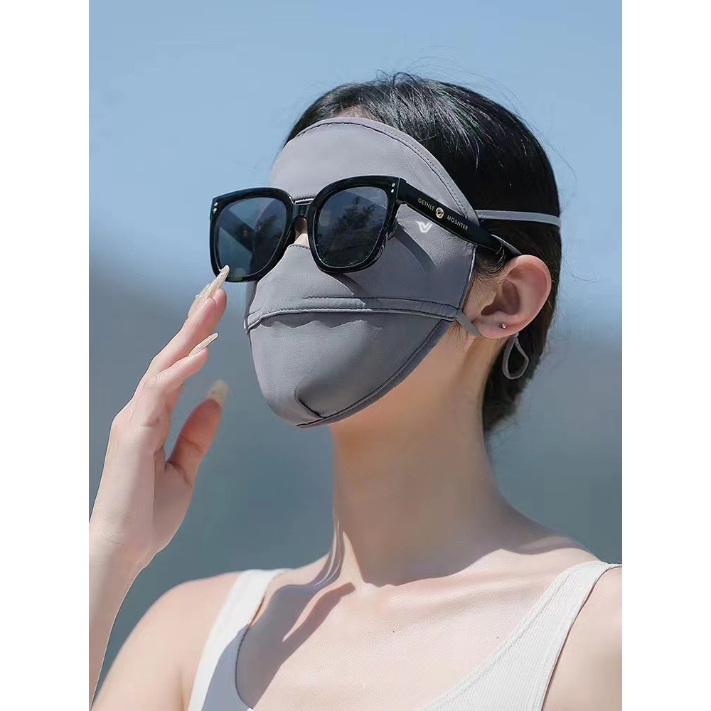 Khẩu Trang Chống Nắng Full Mặt 2 Lớp UPF50+ Mỏng Nhẹ Mịn Mát UPPER YOU Thoáng Khí - FM02