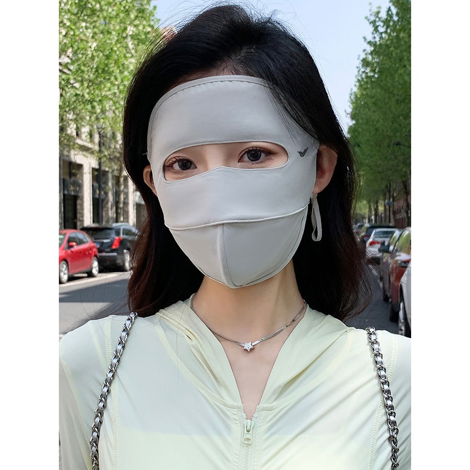 Khẩu Trang Chống Nắng Full Mặt 2 Lớp UPF50+ Mỏng Nhẹ Mịn Mát UPPER YOU Thoáng Khí - FM02