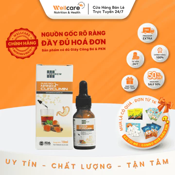 [DẠ DÀY] Dung Dịch NANO CURCUMIN Liquid 10ml [Chính Hãng] - Hỗ trợ viêm loét dạ dày tá tràng, trào ngược dạ dày