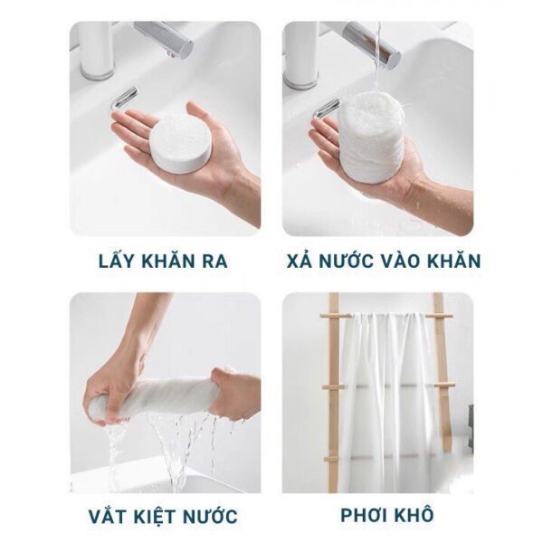 (COMBO 20) KHĂN TẮM VIÊN NÉN DU LỊCH,KHĂN MẶT DÙNG MỘT LẦN,Cotton Tiện Lợi Gọn Nhẹ