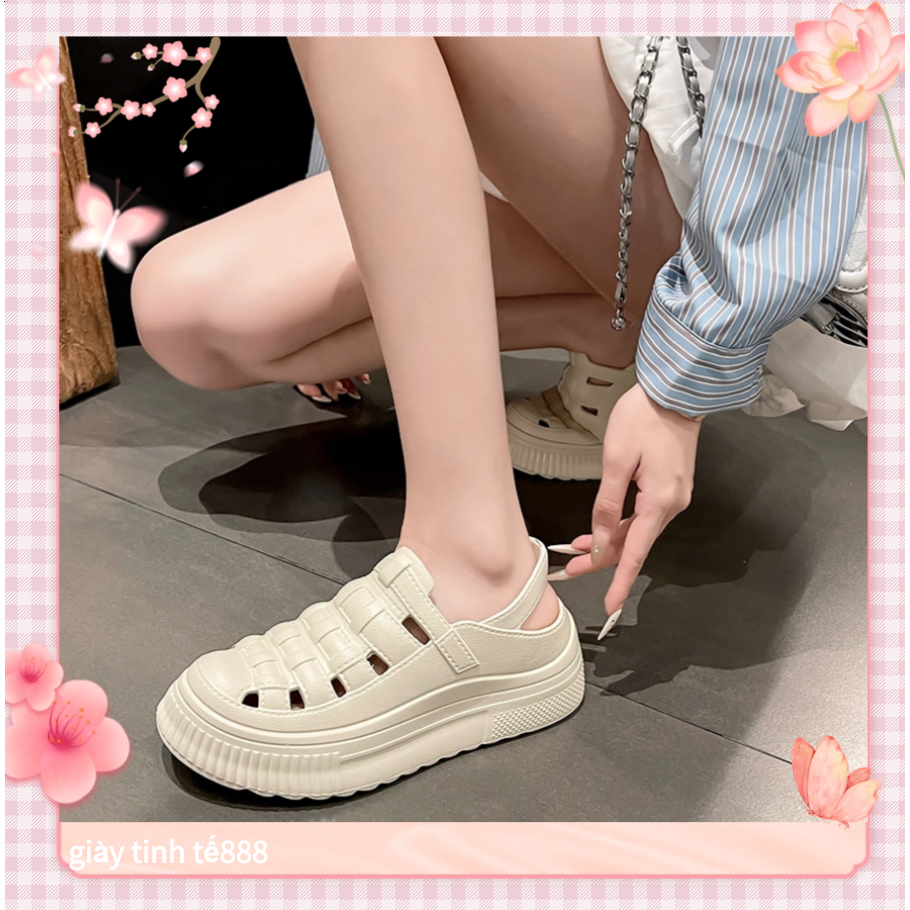 🔥Còn hàng🔥Dép Sandal Chống Trượt 5p Dép Tăng Chiều Cao Cho Nữ 5cm Đế EVE