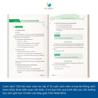 Sách - 250 Bài Toán Chọn Lọc Lớp 4 - Theo Chương Trình Mới