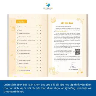 Sách - 250 Bài Toán Chọn Lọc Lớp 5 – Theo Chương Trình Mới - Cùng con chinh phục môn Toán