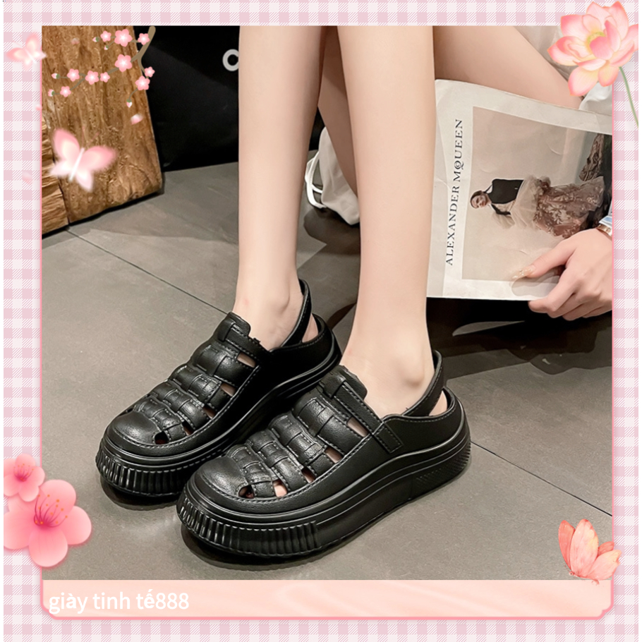 🔥Còn hàng🔥Dép Sandal Chống Trượt 5p Dép Tăng Chiều Cao Cho Nữ 5cm Đế EVE