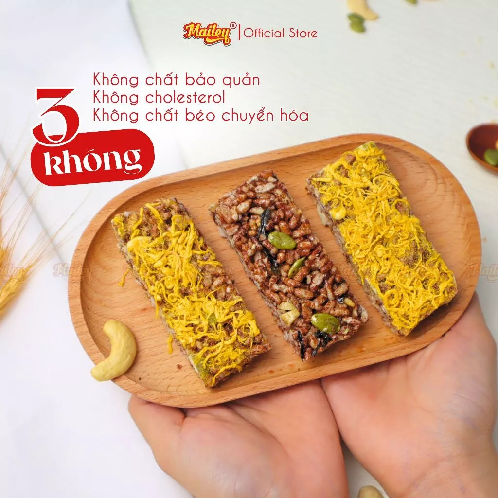 Thanh Gạo Lứt Vị Chà Bông & Rong Biển Mix Hạt – Bánh Gạo Lứt Ăn Kiêng Hỗ Trợ Giảm Cân 250g | Mailey