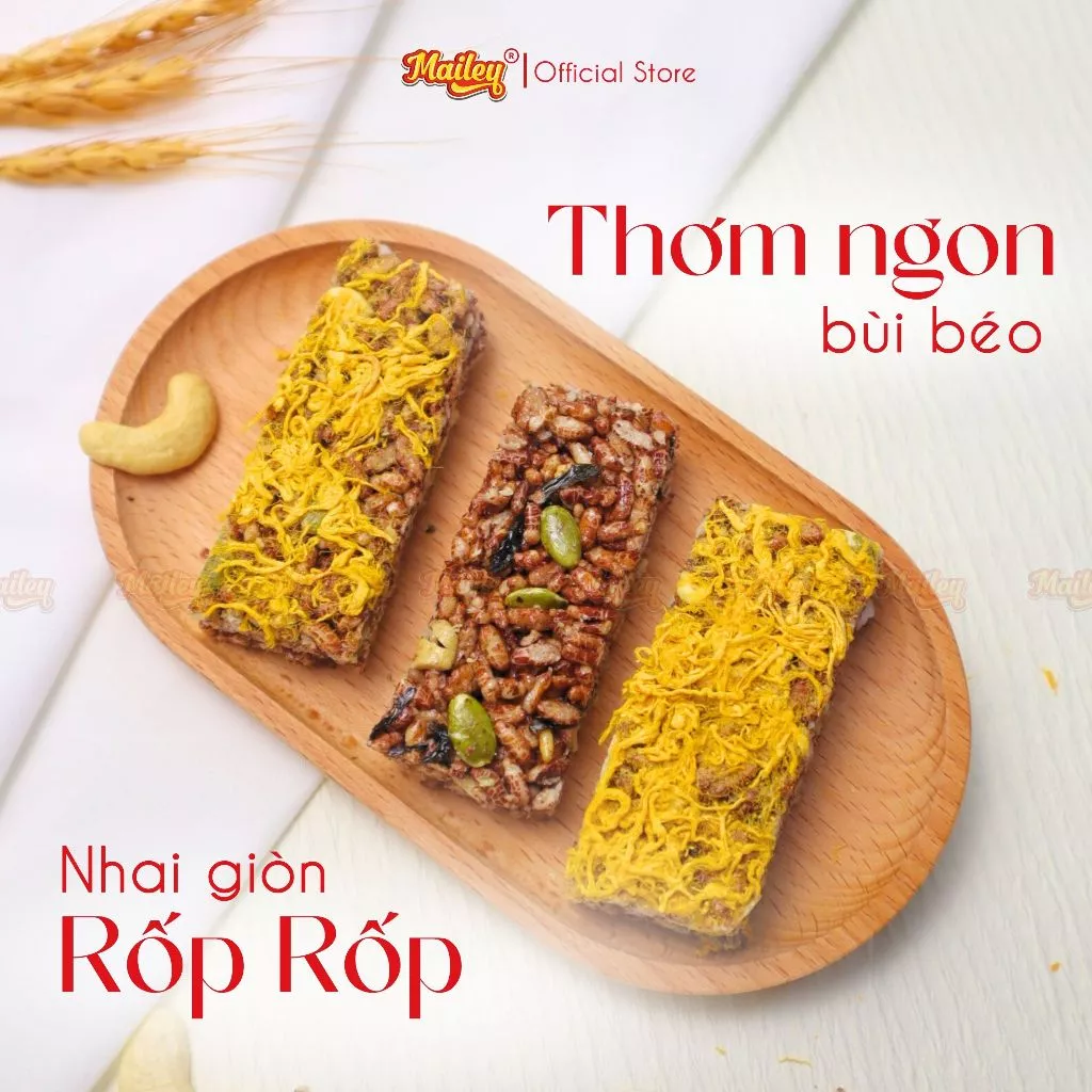Thanh Gạo Lứt Vị Chà Bông & Rong Biển Mix Hạt – Bánh Gạo Lứt Ăn Kiêng Hỗ Trợ Giảm Cân 250g | Mailey