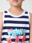 Áo thun bé trai YODY áo ba lổ vải cotton dệt kẻ TSK7251 cần ẩn