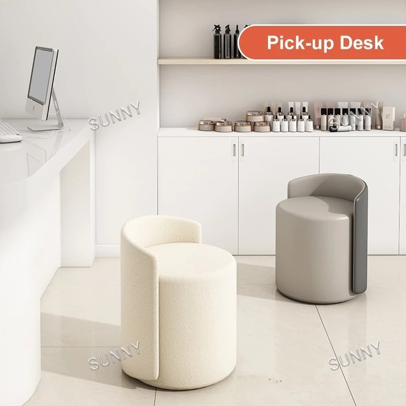 SUNNY Ghế trang điểm Ghế tròn có lưng tựa và mặt ngồi mềm mại thích hợp để học tập và trang điểm