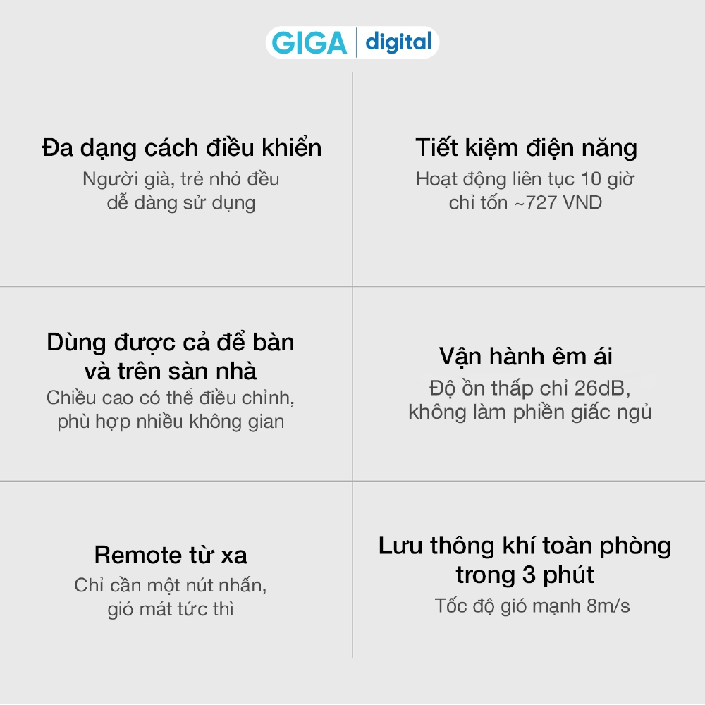 Quạt cây thông minh Lumias F09 - 29W, 8 cấp độ gió - BH 12 Tháng