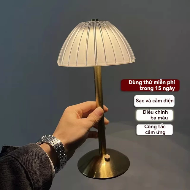 Đèn bàn quầy bar cổ điển có thể sạc lại đèn bàn ăn ngoài trời đèn bàn không khí đèn ngủ nhỏ đèn sang trọng đèn đơn giản