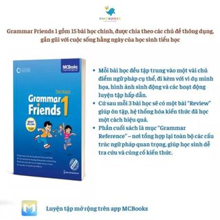 Sách - Trọn bộ Grammar Friends từ tập 1- tập 6 Tài liệu tiếng Anh chuẩn quốc tế cho học sinh - MCBooks