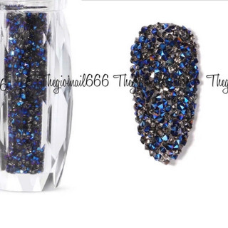 Lọ đá rắc tổng hợp các màu trang trí nail