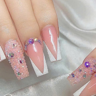 Lọ đá rắc tổng hợp các màu trang trí nail