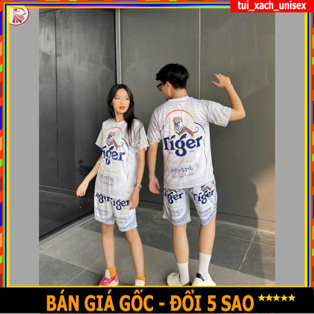 [Mã TUIXACH30 giảm 30K đơn 49K] Giá Sỉ ⚡️Siêu Phẩm⚡️ Đồ bộ thể nam phối BIA TIGER BẠC sét quần áo mặc nhà chất thun Kl1