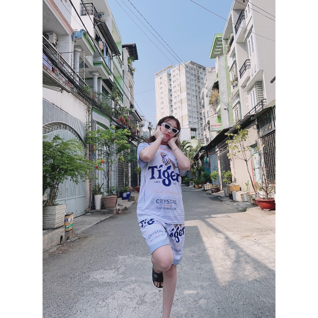 [Mã TUIXACH30 giảm 30K đơn 49K] Giá Sỉ ⚡️Siêu Phẩm⚡️ Đồ bộ thể nam phối BIA TIGER BẠC sét quần áo mặc nhà chất thun Kl1