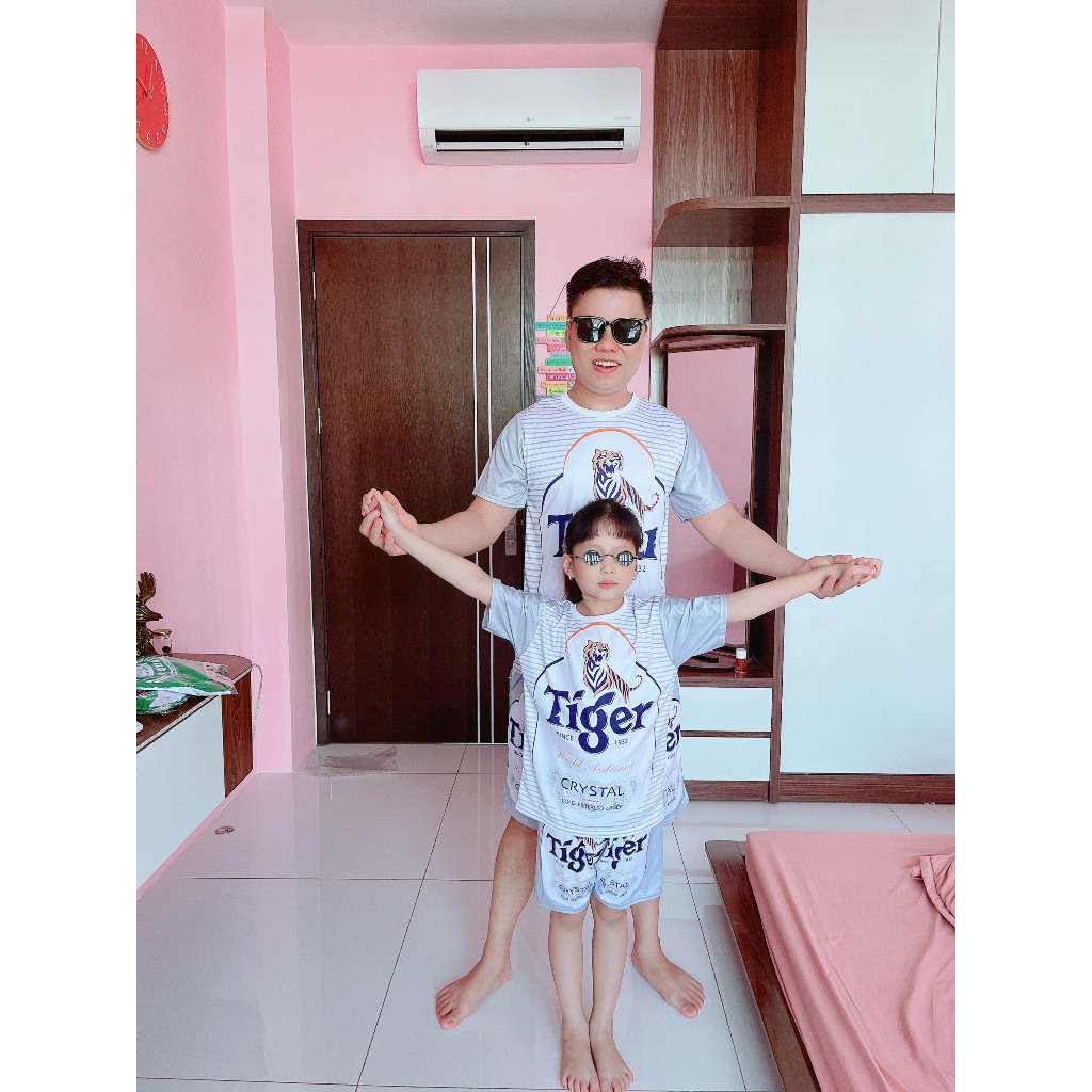 [Mã TUIXACH30 giảm 30K đơn 49K] Giá Sỉ ⚡️Siêu Phẩm⚡️ Đồ bộ thể nam phối BIA TIGER BẠC sét quần áo mặc nhà chất thun Kl1